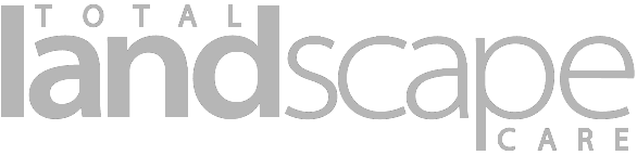 Outdoor Splendor - Logo for "Total Landscape Care" with the words "total" and "care" in smaller uppercase letters above and below the larger, bold word "landscape." The design uses a modern, gray font.